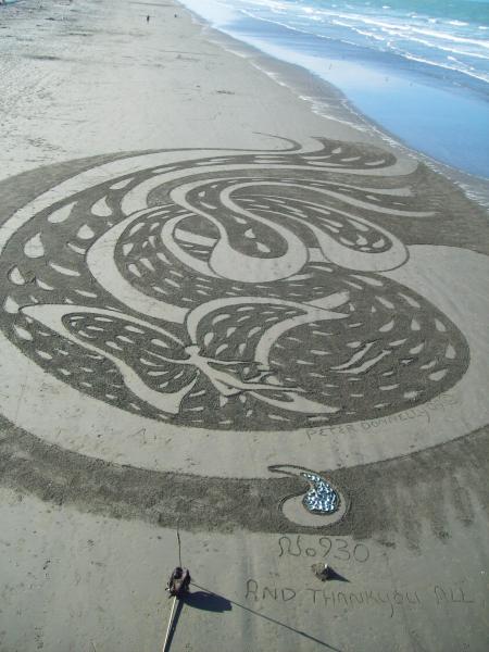 Sand painting