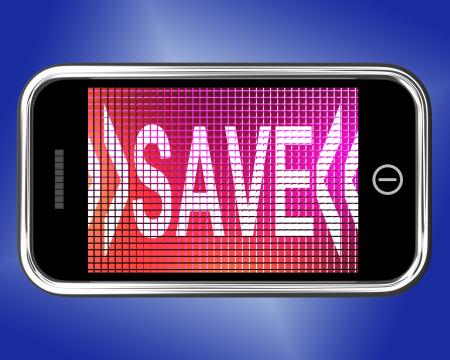 Save Message On Mobile Phone Shows Promotion