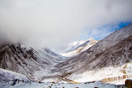 Scenic Photography of Snowy Mountains