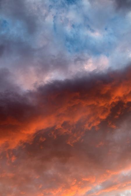 Scenic View of Dramatic Sky during Sunset