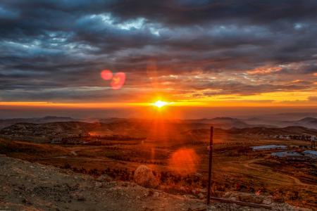 Scenic View of Dramatic Sky during Sunset