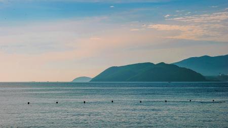Scenic View of Mountains Near the Ocean