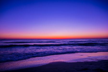 Scenic View of Ocean During Dawn