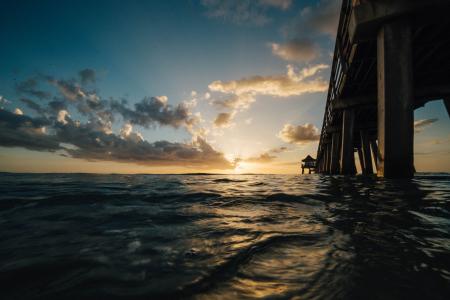 Scenic View of Sea Against Dramatic Sky