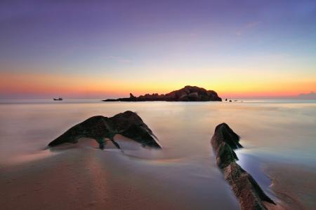 Scenic View of Sea during Sunset