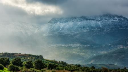 Scenic View of the Mountain on a Gloomy Day