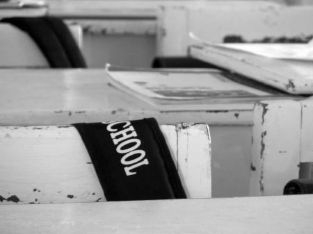 School Bags and Desks