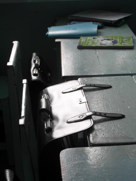 School Bags and Desks