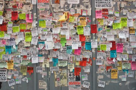 Scratched advertising