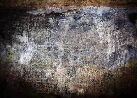 Scratched painted metal background