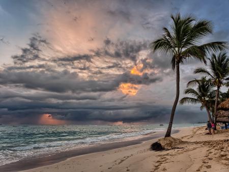 Sea Side during Sun Set