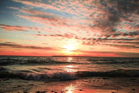 Seashore during Golden Hour