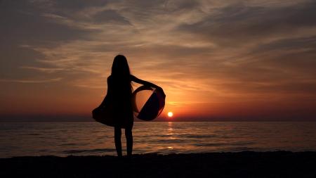 Seashore during Sunset