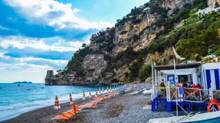 Seashore With Booths