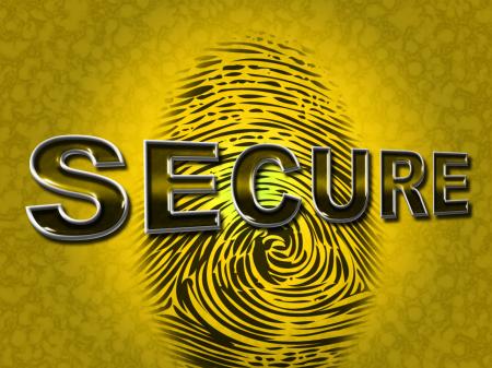 Secure Access Indicates Password Fingerprint And Protected