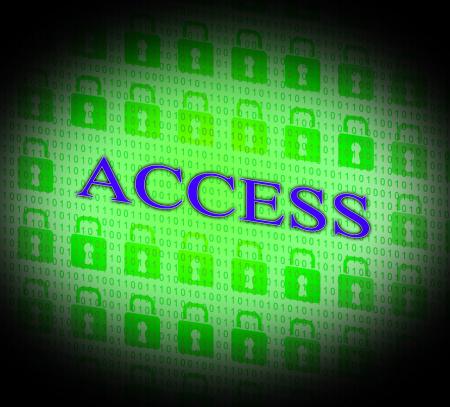 Security Access Represents Protect Encrypt And Accessible