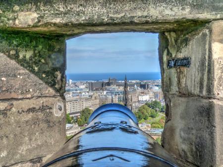 Selective Focus Photography of Cannon and Buildings