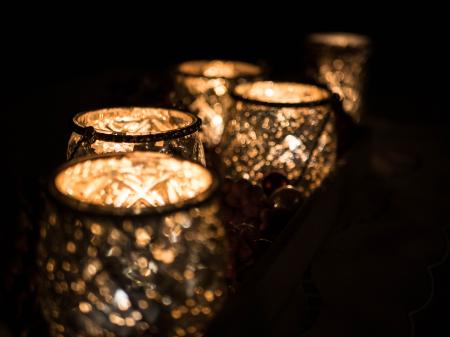 Selective Focus Photography of Five Golf Vasses