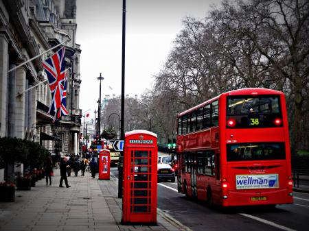 Selective Photo of 2 Deck Bus Near People