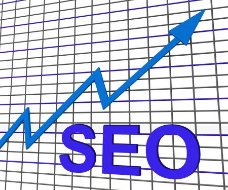 SEO Chart Graph Shows Increase Search Engine Optimization