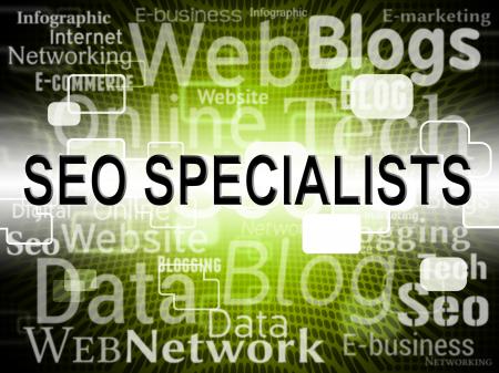 Seo Specialist Represents Search Engine And Expertise