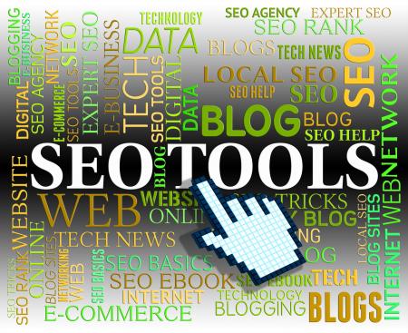 Seo Tools Shows Search Engine And Apps