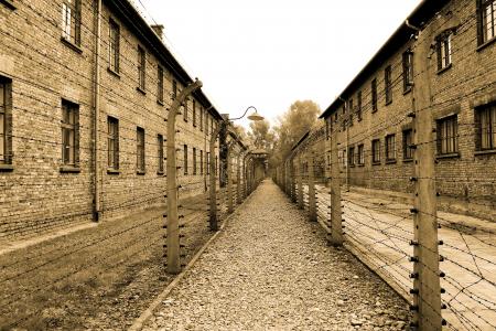 Sepia Effect Photo of Fence With Classic Design Building during Daytime