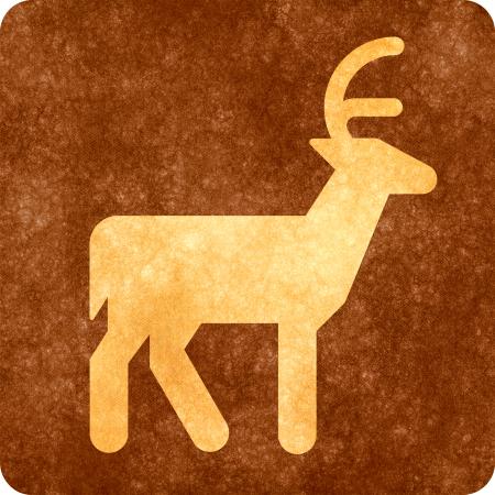 Sepia Grunge Sign - Deer Viewing