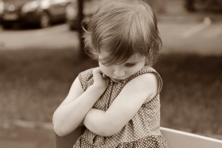 Sepia Photography of Girl in Polka Dot Dress