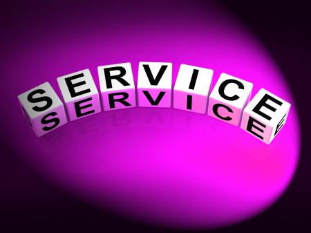 Service Dice Refer to Assistance Help work or Business