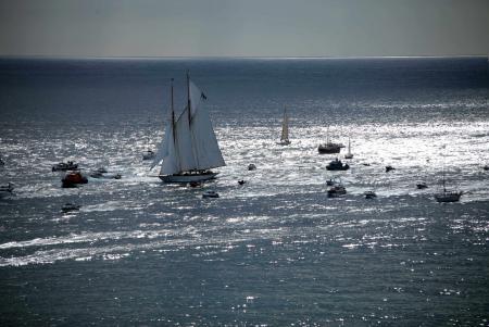 Ship Sailing in the Ocean