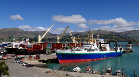 Shipping. Port Lyttleton. NZ