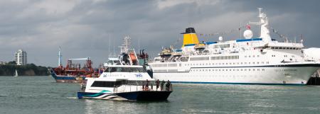 Ships in Auckland Harbour