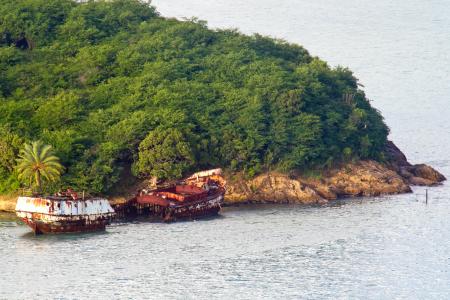 Shipwreck by the Coast