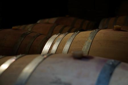 Side View Wine Barrels