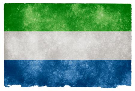Sierra Leone Grunge Flag