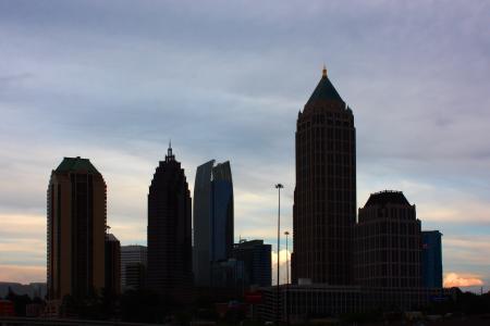 Silhouette of Atlanta skyline