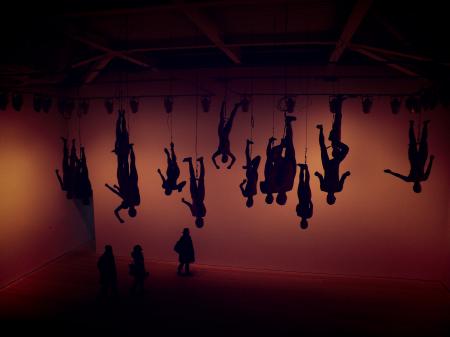 Silhouette of Circus People