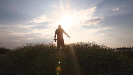 Silhouette of Man during Daytime