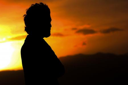 Silhouette Photo of a Man