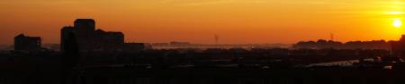 Silhouette Photo of Rock Monolith during Golden Hour