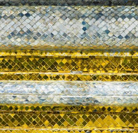 Silver and Gold Diamond Pattern