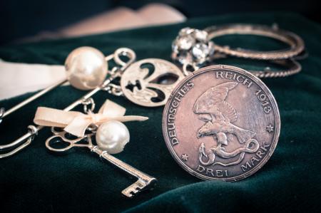 Silver Coin and Jewelry