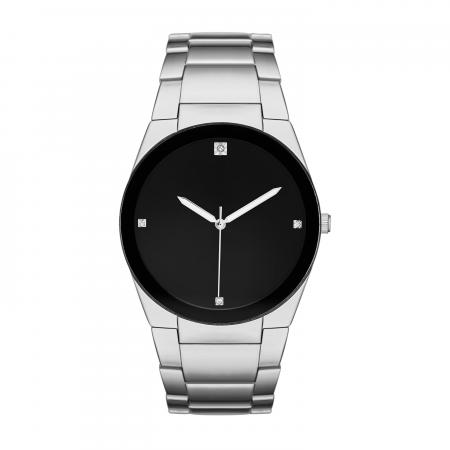 Silver Round Watch