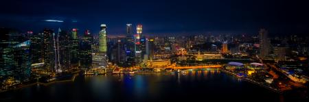 Singapore Marina Bay at Night