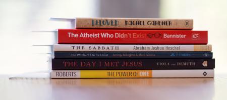 Six Assorted-title Books on White Desk