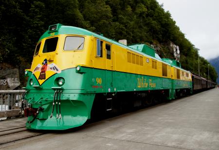 Skagway. White Pass train