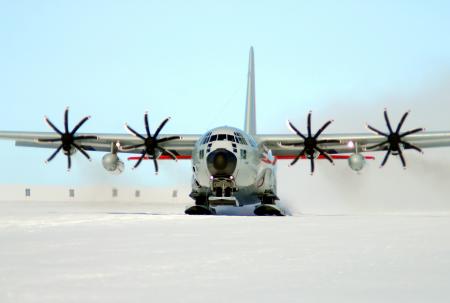 Ski Equipped Cargo Plane