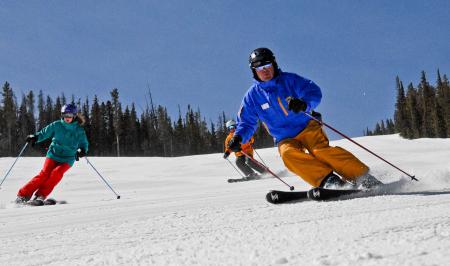 Skiing in Winter