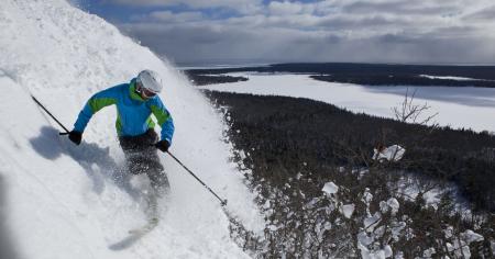 Skiing in Michigan